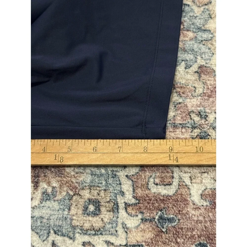 Graham Luxe Shorts Mens 34 Blue Golf Performance Nylon Stretch Athleisure